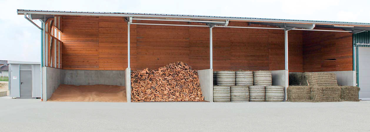 Trocknungshalle für Holz und Heu