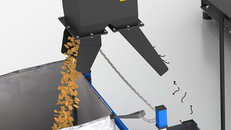 Magnetabscheider zum filtern für Nägel und anderen Metallschrott