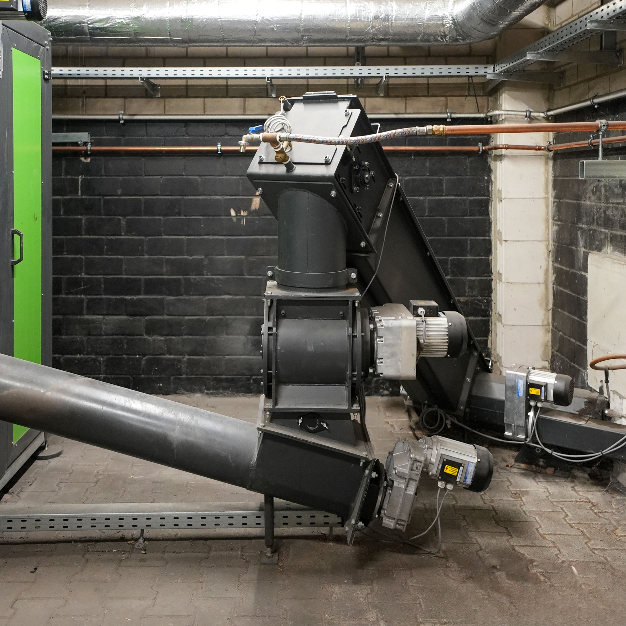 zellenradschleuse-heizomat–hackschnitzel Zellenradschleuse von Heizomat