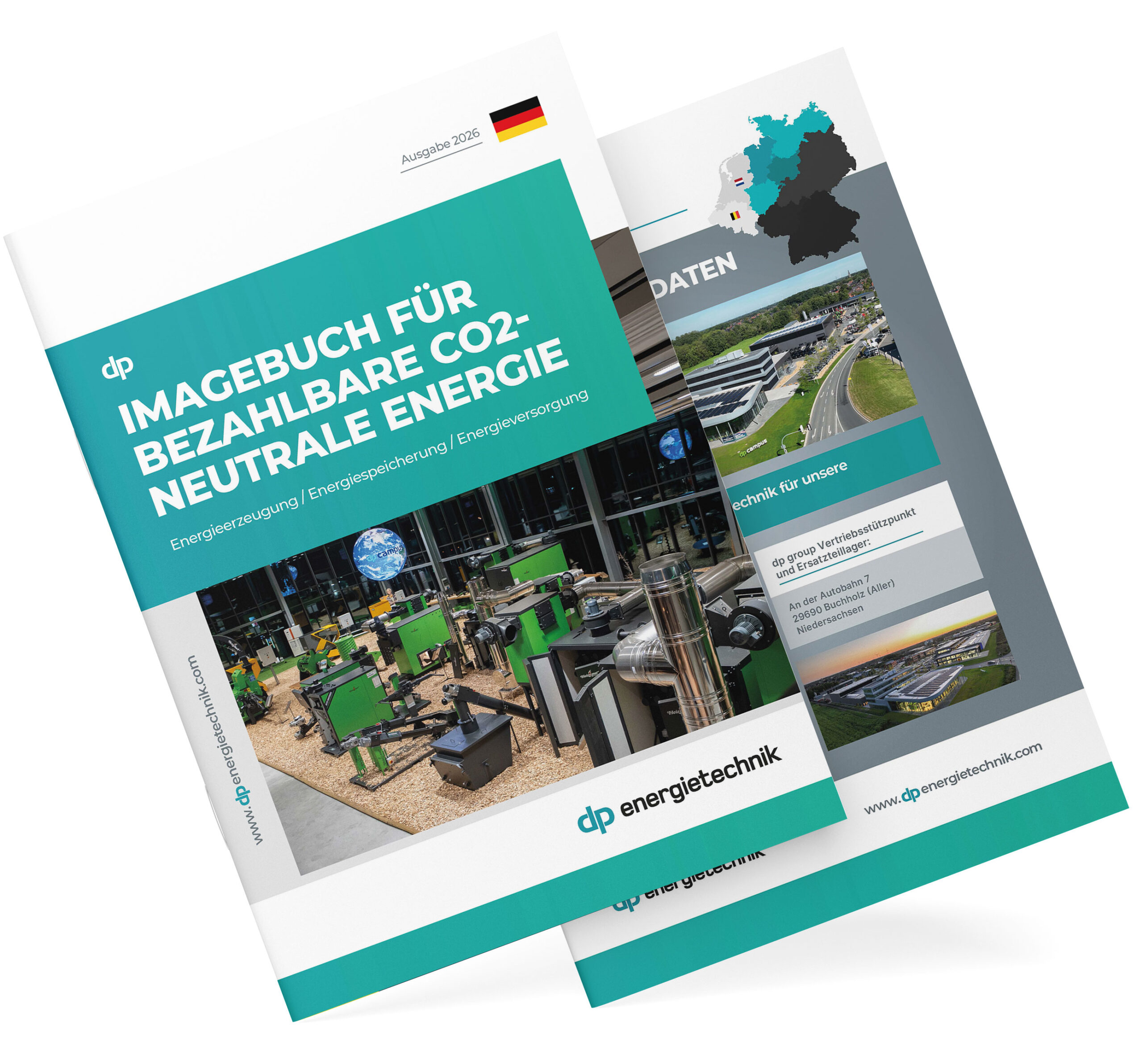 Mockup eines Referenzbuch für erneuerbare Energien