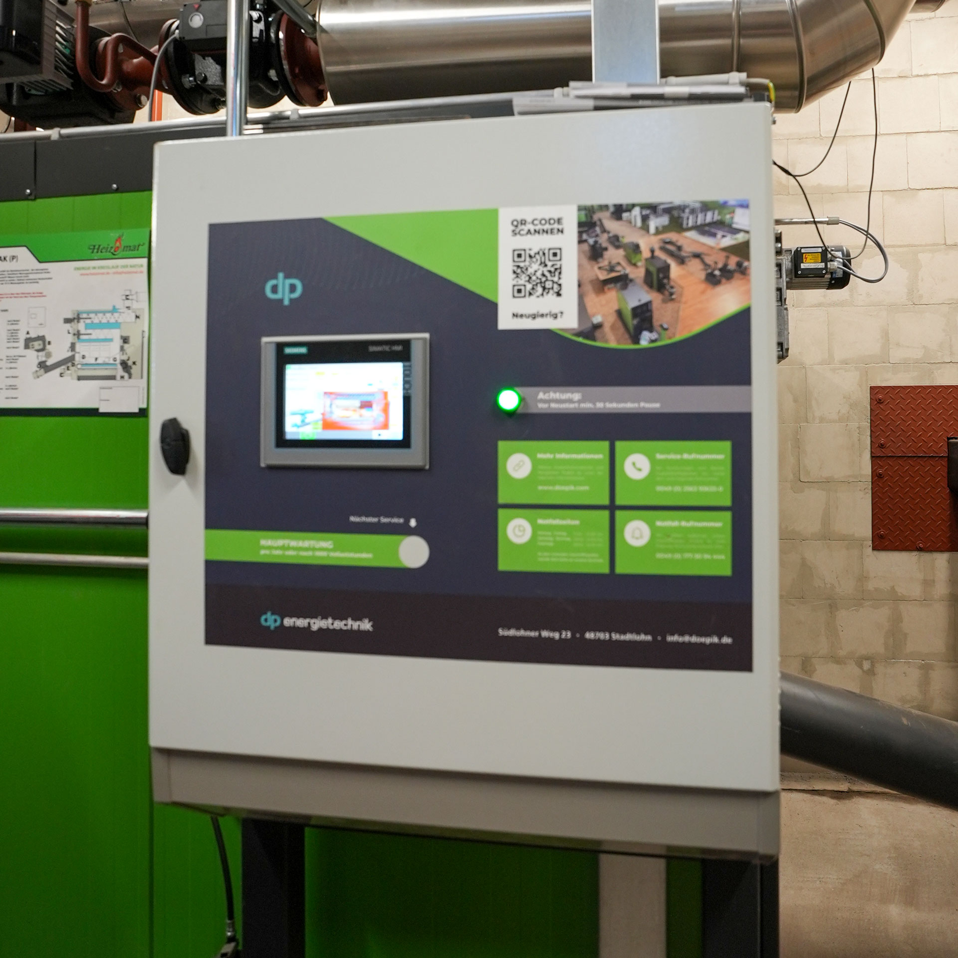 schaltschrank-siemens-steuerung Schaltschrank von Siemens zur Steuerung einer Hackschnitzelheizung von Heizomat