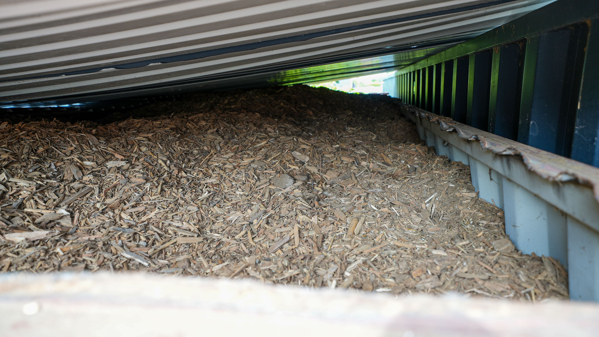 Hackschnitzelbunker als Containerlösung